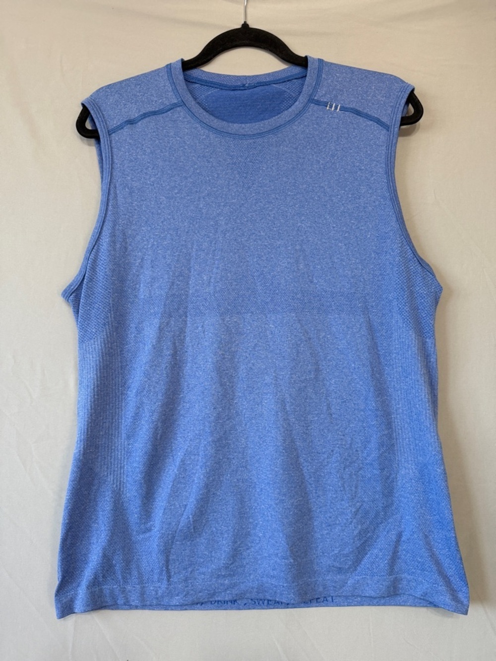 Lululemon Mens Metal Vent Tech Tank Top M Blue Sleeveless Gym Workout Summer